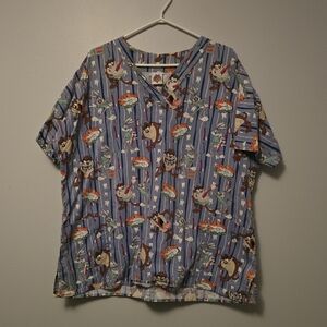 Bugs And Taz Looney Tune Mens Shurb Cartoon Print Shirt